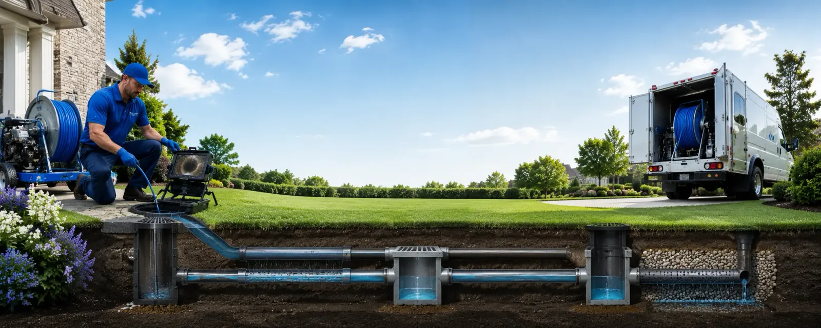 Outdoor drain cleaning information for Lewisville, MN
